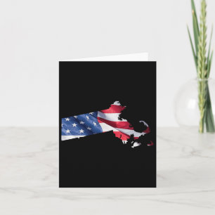 4 juli Machusetts staat Amerikaanse vlag rode Whi Kaart