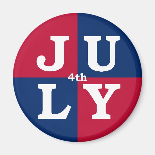 4 juli magneet (Voorkant)