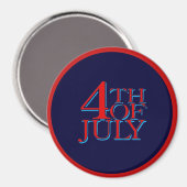 4 juli - magneet (Voorkant / Achterkant)