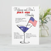 4 juli Martini Shindig! Kaart (Staand voorkant)