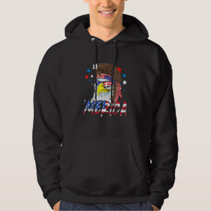4 juli Merica Eagle Mullet Verenigde Staten - Amer Hoodie