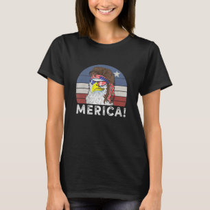 4 juli Merica Eagle Mullet Verenigde Staten - Amer T-shirt