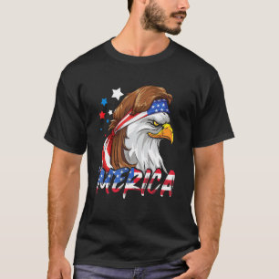 4 juli Merica Eagle Mullet Verenigde Staten - Amer T-shirt