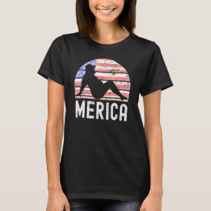 4 juli Merica Fat Party Drink volwassen heek 3 T-shirt