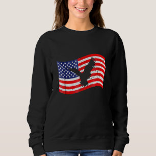 4 juli met Amerikaanse Mannen van de vlag Eagle Vr Trui