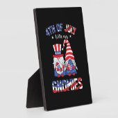 4 juli met mijn gnomen patriottic gnome fotoplaat (Zijkant)