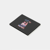4 juli met mijn gnomen patriottic gnome post-it® notes (Schuin)