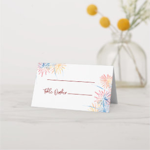 4 juli minimalistische huwelijksplaatskaarten