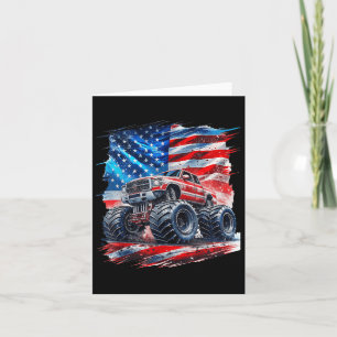 4 juli monstertruck Amerikaanse vlag VS jongens K Kaart