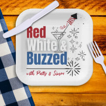 4 juli of Memorial Day papieren bord