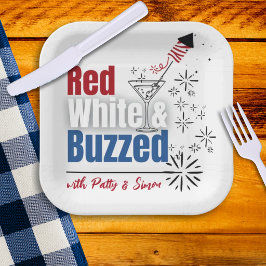 4 juli of Memorial Day papieren bord