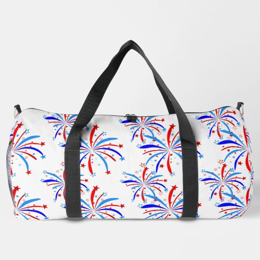 4 juli Onafhankelijkheid Vuurwerksterren Plunjezak (Achterkant)