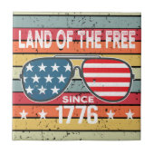 4 juli Onafhankelijkheidsdag 1776  Tegeltje (Voorkant)