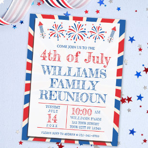 4 juli Onafhankelijkheidsdag Amerikaanse Familiere Briefkaart