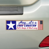 4 juli Onafhankelijkheidsdag cadeaus Bumpersticker (Op auto)