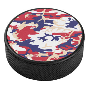 4 juli, Onafhankelijkheidsdag, Camouflage Beige Hockey Puck