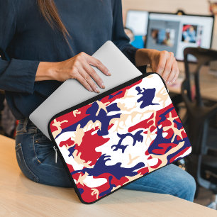 4 juli, Onafhankelijkheidsdag, Camouflage Beige Laptop Sleeve