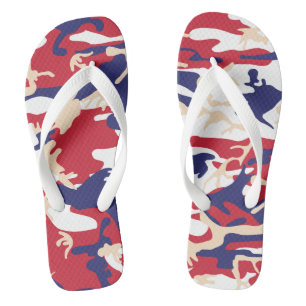 4 juli, Onafhankelijkheidsdag, Camouflage Beige Teenslippers