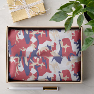 4 juli, Onafhankelijkheidsdag, Camouflage Beige Tissuepapier