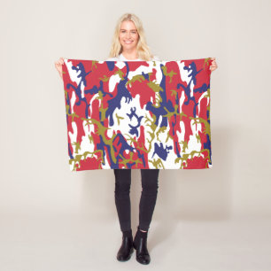 4 juli, Onafhankelijkheidsdag, Camouflage Goud Fleece Deken