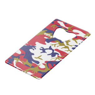 4 juli, Onafhankelijkheidsdag, Camouflage Goud Kredietkaart Flessenopener