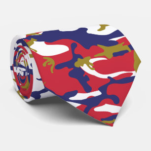 4 juli, Onafhankelijkheidsdag, Camouflage Goud Stropdas