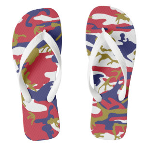 4 juli, Onafhankelijkheidsdag, Camouflage Goud Teenslippers