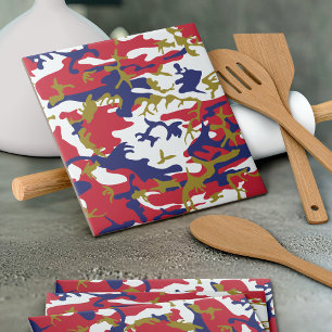 4 juli, Onafhankelijkheidsdag, Camouflage Goud Tegeltje