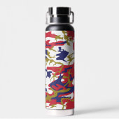 4 juli, Onafhankelijkheidsdag, Camouflage Goud Waterfles (Achterkant)