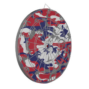 4 juli, Onafhankelijkheidsdag, Camouflage Grijs Dartbord