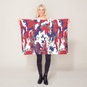 4 juli, Onafhankelijkheidsdag, Camouflage Grijs Fleece Deken