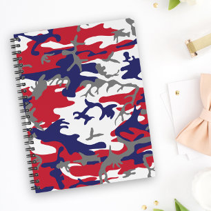 4 juli, Onafhankelijkheidsdag, Camouflage Grijs Notitieboek
