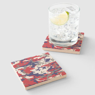 4 juli, Onafhankelijkheidsdag, Camouflage Grijs Stenen Onderzetter