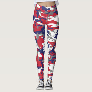 4 juli, Onafhankelijkheidsdag, Camouflagegrijs Leggings