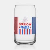 4 juli Onafhankelijkheidsdag Can Glass Wrap Blikvorm Glas (Achterkant)