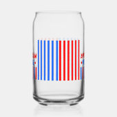 4 juli Onafhankelijkheidsdag Can Glass Wrap Blikvorm Glas (Links)