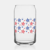 4 juli Onafhankelijkheidsdag Can Glass Wrap Blikvorm Glas (Achterkant)