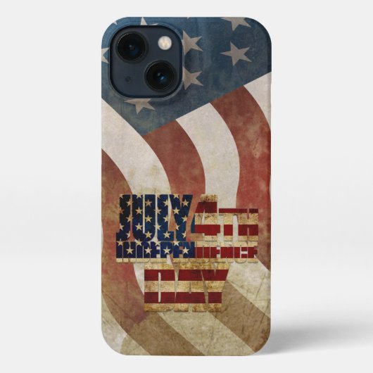 4 juli Onafhankelijkheidsdag Design iPhone Hoesje (Achterkant)