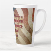  4 juli Onafhankelijkheidsdag Design Latte Mok (Rechts)