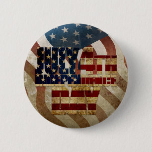4 juli Onafhankelijkheidsdag Design Ronde Button 5,7 Cm