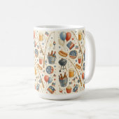 4 juli Onafhankelijkheidsdag feest voor liefhebber Koffiemok (Voorkant rechts)