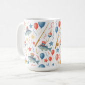 4 juli Onafhankelijkheidsdag feest voor liefhebber Koffiemok (Voorkant links)