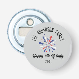 4 juli Onafhankelijkheidsdag Gepersonaliseerde naa Button Flesopener
