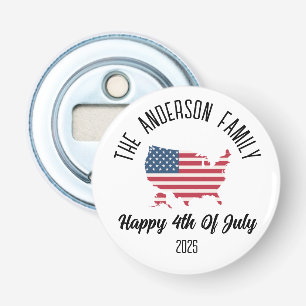 4 juli Onafhankelijkheidsdag Gepersonaliseerde naa Button Flesopener