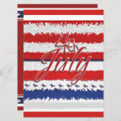 4 juli "Onafhankelijkheidsdag"  Kaart (Voorkant / Achterkant)