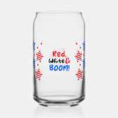 4 juli Onafhankelijkheidsdag kan glas (Voorkant)