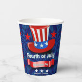 4 juli Onafhankelijkheidsdag Party Paper cup Papieren Bekers (Voorkant)