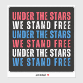 4 juli Onafhankelijkheidsdag Patriottische Sticker