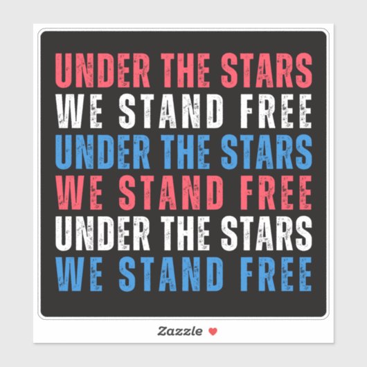 4 juli Onafhankelijkheidsdag Patriottische Sticker (Vel)