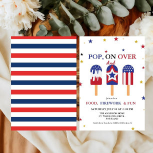 4 juli Onafhankelijkheidsdag Popsicle feestje Kaart